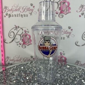 Bubba Gump cocktail shaker margarita Shrimp Co. Clear Plastic Tumbler - Clear